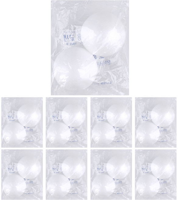 유니아트 1000 백구 스티로폼볼 80mm, 9개입