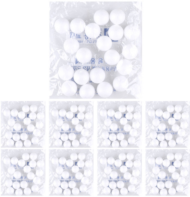 유니아트 1000 백구 스티로폼볼 30mm, 9개입