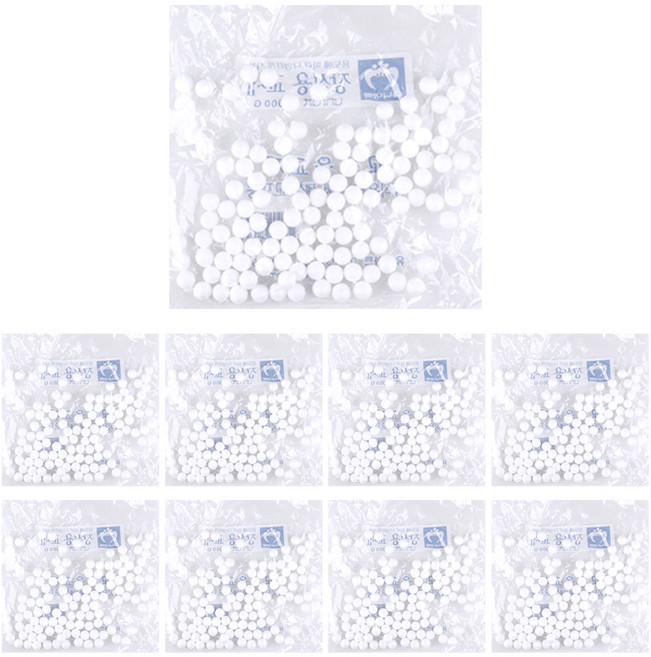 유니아트 1000 백구 스티로폼볼 10mm, 9개입