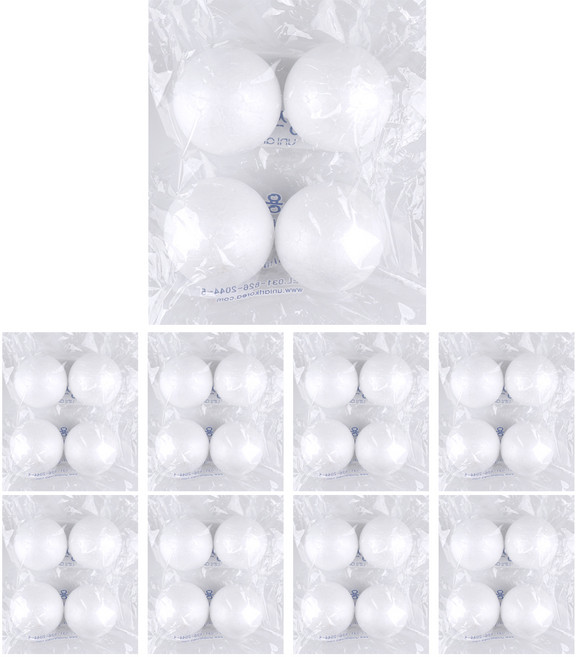 유니아트 1000 백구 스티로폼볼 60mm, 9개입