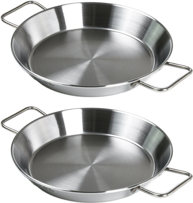 키친아트 인덕션 일품 스테인레스 직화 빠에야팬, 26cm, 2개