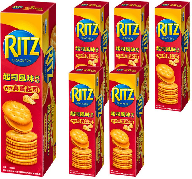 RITZ 麗滋 起士三明治, 118g, 6盒