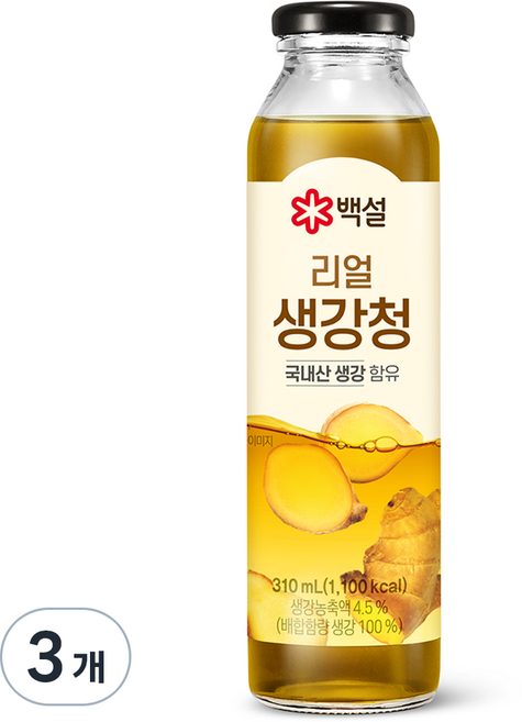 백설 리얼 생강청, 310ml, 3개