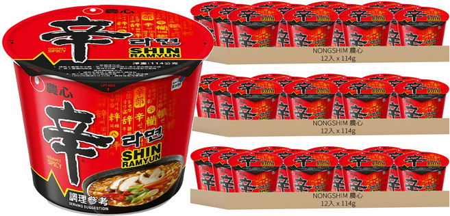 NONGSHIM 農心 辛拉麵 114g, 36入