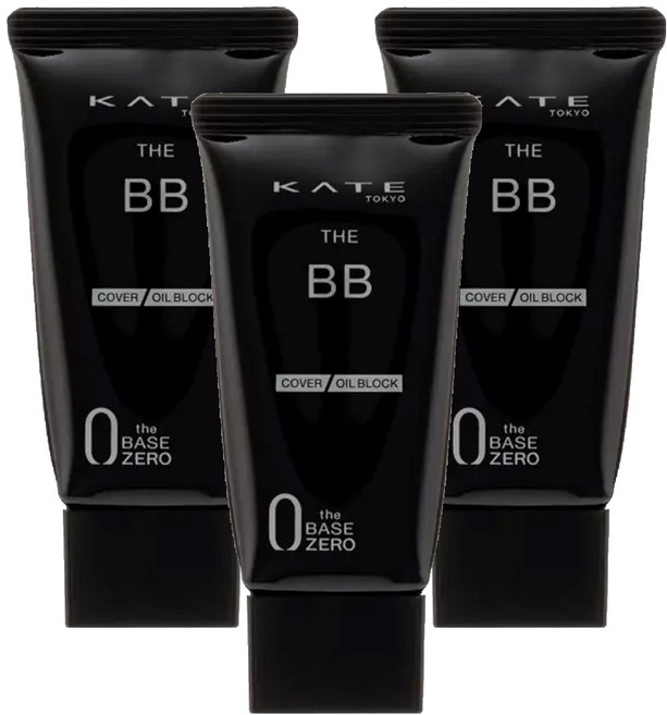 KATE 凱婷 台灣公司貨 零瑕肌密高遮瑕BB霜 控油 SPF21 PA++, EX-2, 30g, 3條