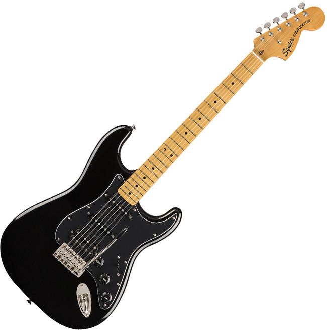 스콰이어 CLASSIC VIBE 70S STRATOCASTER HSS BK 일렉 기타, BLACK, 1개