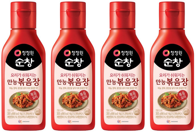 청정원순창 만능 볶음장, 300g, 4개