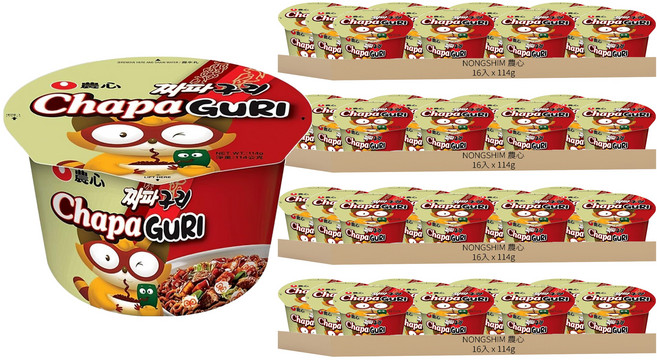 NONGSHIM 農心 浣熊炸醬烏龍碗麵 114g, 64入