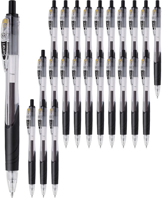 제브라 스라리 젤잉크펜 1.0mm, 블랙, 24개