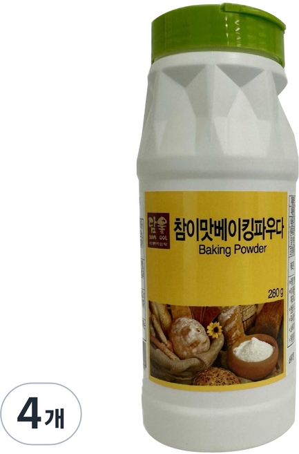 담올 초야 참이맛 베이킹파우다 PET, 280g, 4개