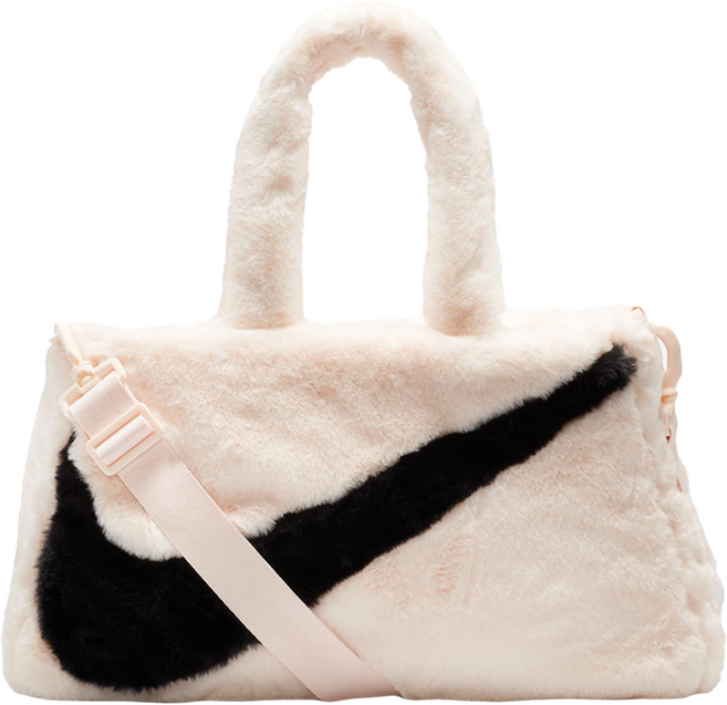 NIKE 耐吉 W NSW FX FUR TOTE HO23 毛毛包, 奶茶色