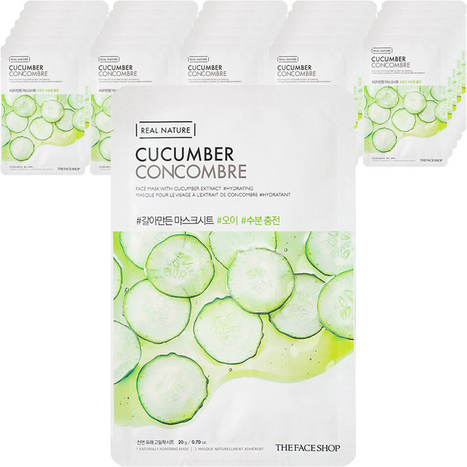 더페이스샵 갈아만든 마스크시트 오이, 1개입, 30개