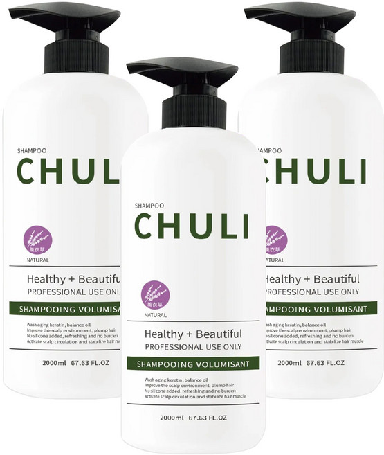 Chuli 初梨 天然系列 洗髮精 薰衣草, 2L, 3瓶