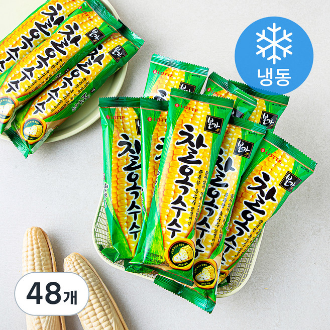 롯데웰푸드 찰옥수수 (냉동), 140ml, 24개입, 2박스