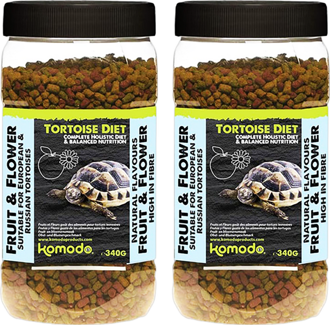 komodo 陸龜飼料 水果花花口味, 340g, 2罐
