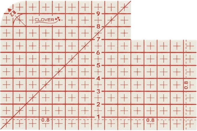 Clover 可樂牌 熨斗用定規尺 CL25-057 150 x 100mm, 1個