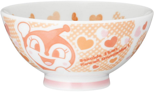 ANPANMAN 麵包超人 紅精靈飯碗 215ml, 青花瓷, 1個