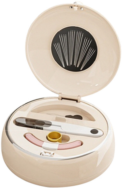 ZOWEI 고급형 자석 바느질 세트, 크림색, 1세트