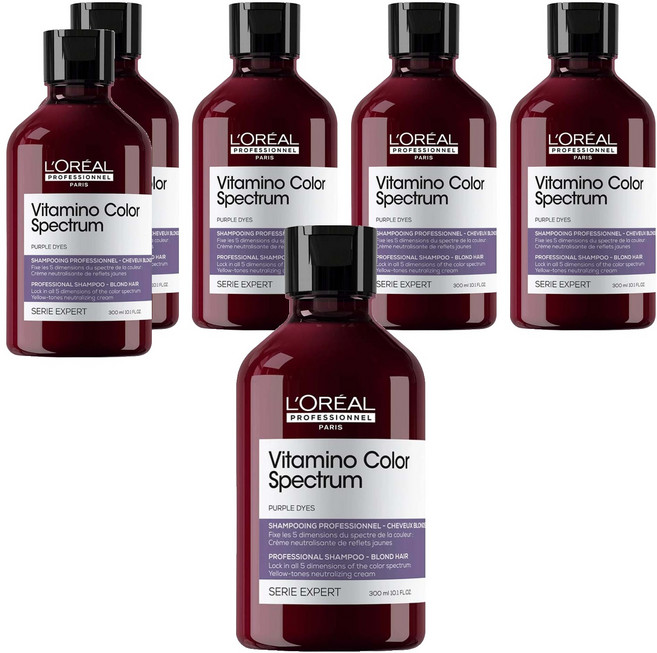 L'OREAL PROFESSIONNEL 巴黎萊雅PRO 絲漾博耀燦矯色洗髮精, 300ml, 6瓶