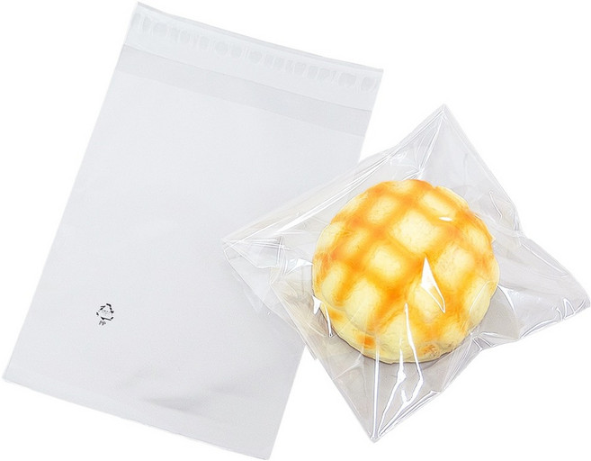 제이팩토리 넓은 빵 포장비닐 OPP 접착 봉투 15 x 20 x 4 cm, 1세트, 100개입