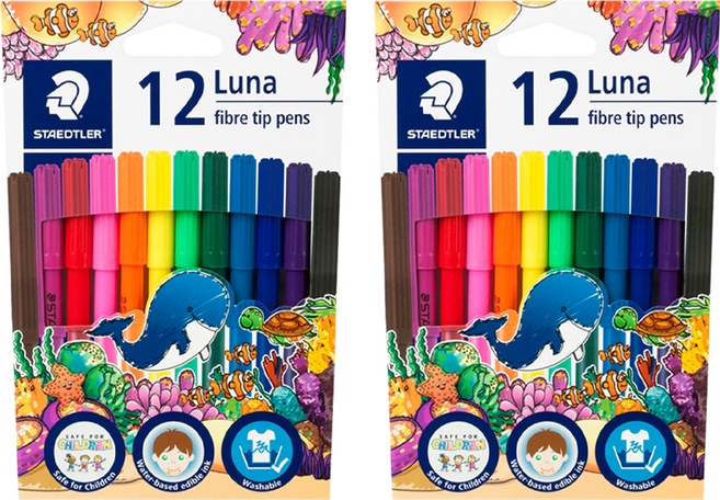 STAEDTLER 施德樓 LUNA 彩色筆, 12色, 2組