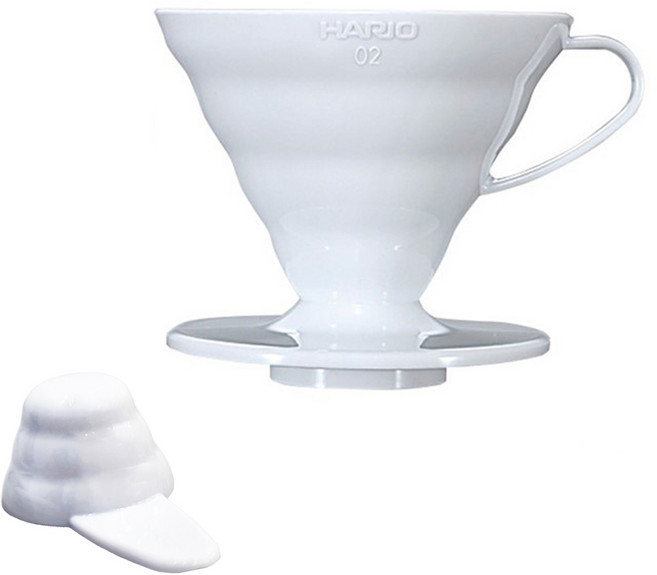 HARIO 好璃奧 V60 02 樹脂濾杯 INT, 1個, 1-2杯份