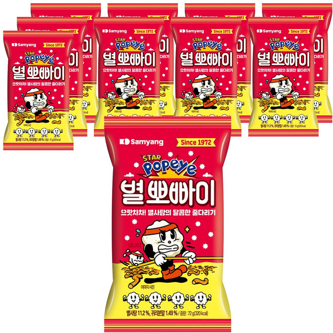 삼양 별 뽀빠이, 72g, 10개