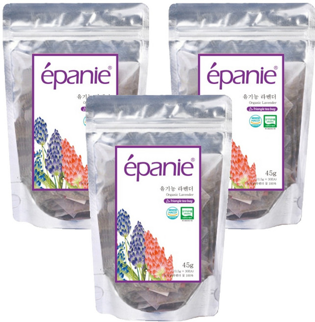 에빠니 유기농 라벤더 티백, 1.5g, 30개입, 3개