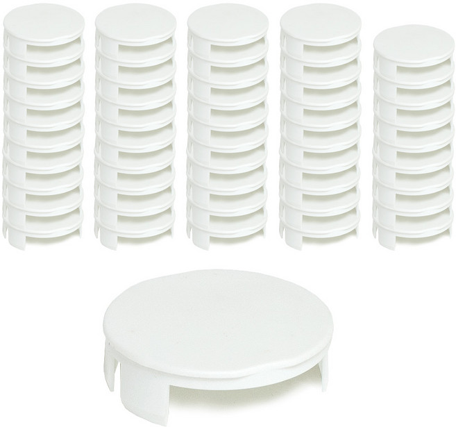 홈인더스트리 슬림화이트 콘센트 멀티탭 안전마개, 50개