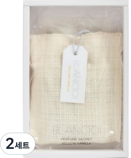 BLANC101 香氛袋 正裝 + 補充包, 2套, 醇厚香草, 20g