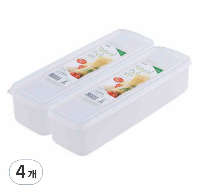 홈모어 다용도 파스타 직사각형 보관함, 4개, 단품