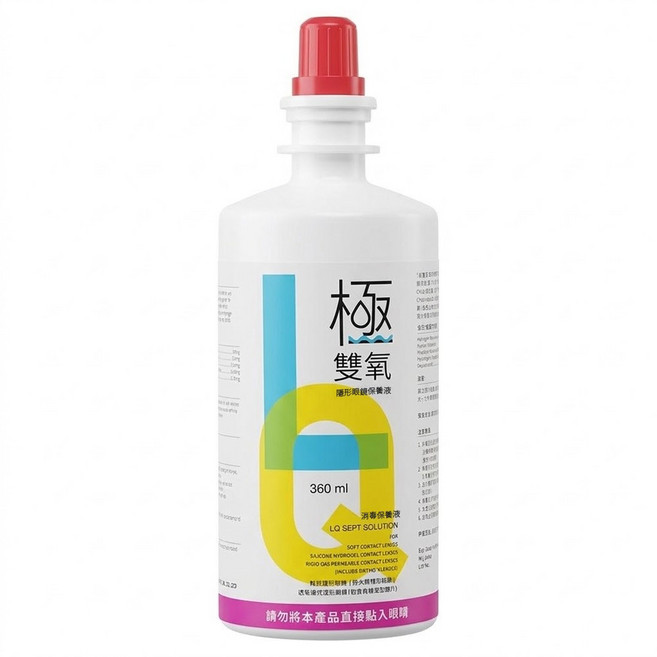 台裕 極雙氧隱形眼鏡保養液, 360ml, 1瓶