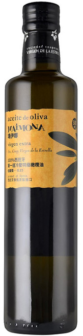 MAiMONA 瑪伊娜 嚴選100%冷壓初榨特級橄欖油, 500ml, 1瓶