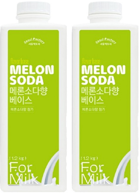 서울팩토리 메론소다향 베이스, 1.2kg, 2개