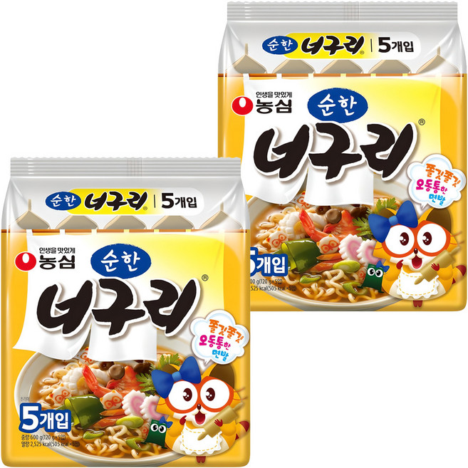 NONGSHIM 農心 Neoguri 爽口烏龍麵 120g, 10包