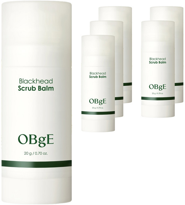 OBge 블랙헤드 스틱 스크럽 밤, 20g, 6개, 1개입