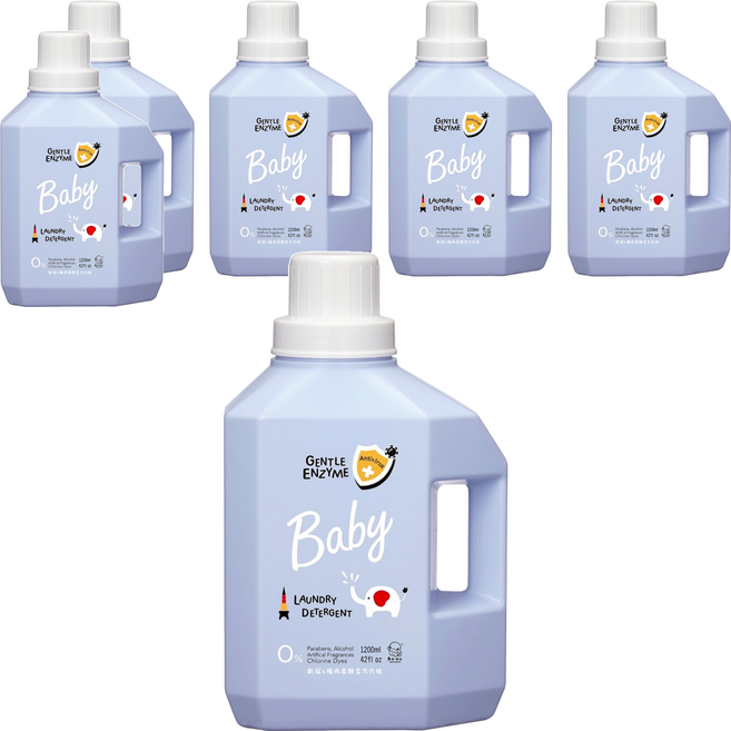 KU.KU Duckbill 酷咕鴨 新冠&腸病毒酵素洗衣精 特調鼠尾草, 6瓶, 1.2L
