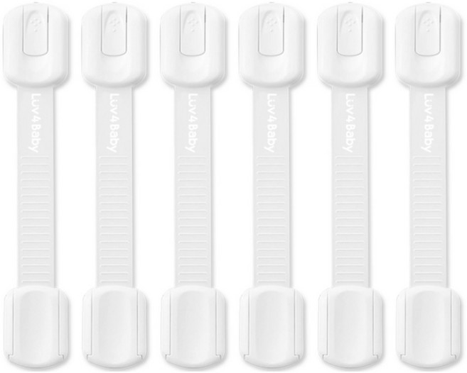 러브포베이비 다용도 유아 안전잠금장치, 흰색, 6개