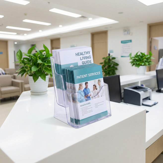 마메 아크릴 리플렛 POP 카다로그 꽂이 A5, 1개