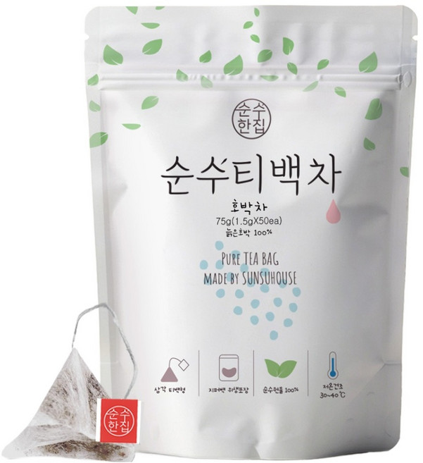 Sunsuhouse 熟南瓜茶 三角茶包, 1.5g, 50包, 1袋