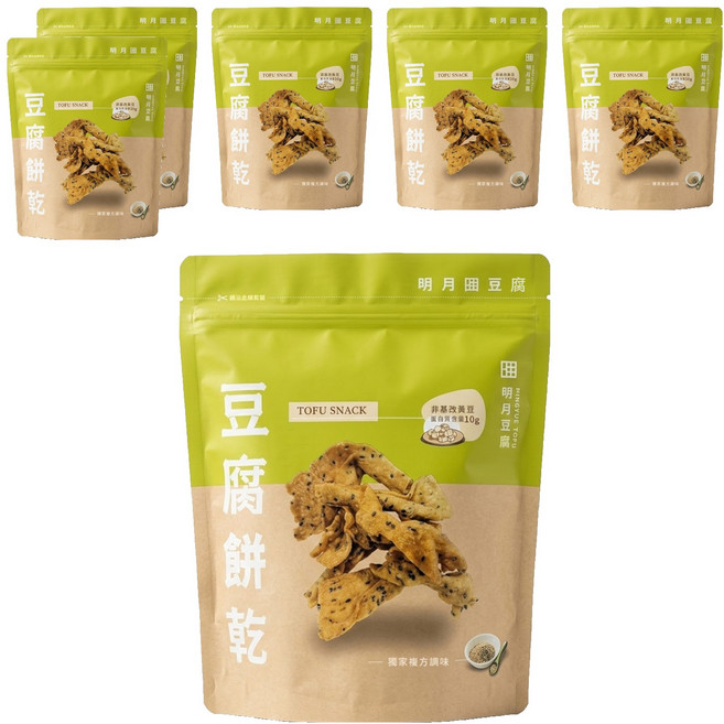 明月豆腐 豆腐餅 芥末椒鹽口味, 6包, 150g