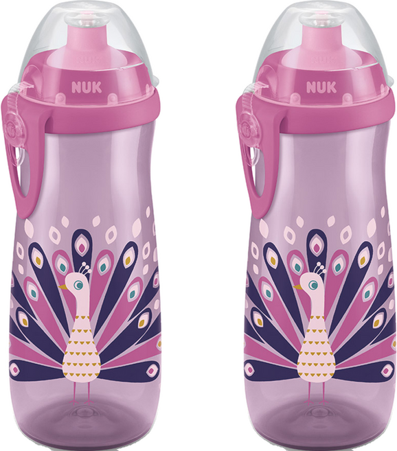 누크 스포츠 빨대컵, 450ml, 2개, 공작