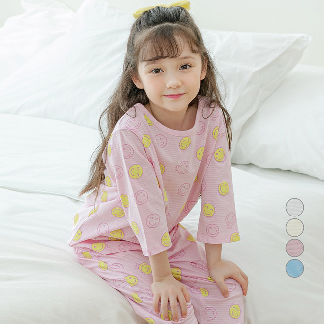 롤리트리 아동용 7부 쟈가드 내의 상하의 세트 DS