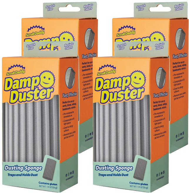 스크럽대디 댐프 더스터 실버 본품, 4개