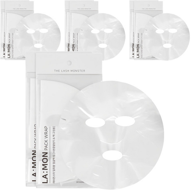 라몽 일회용 얼굴팩 랩 마스크, 100개입, 8개