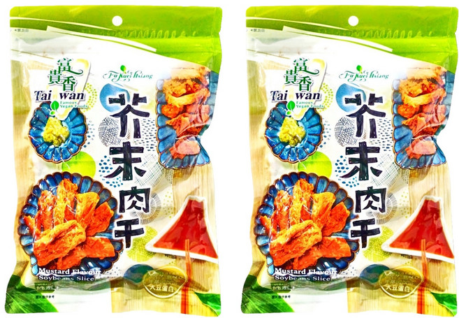 富貴香 芥末肉乾, 250g, 2包