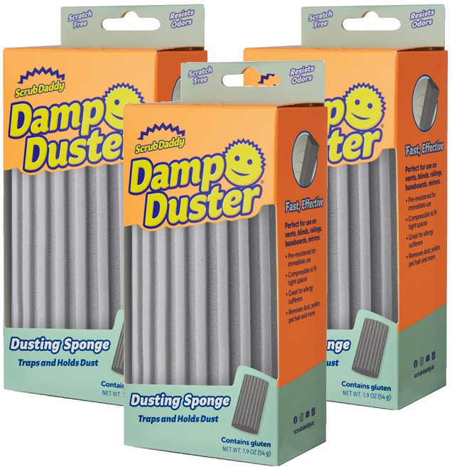 스크럽대디 댐프 더스터 실버 본품, 3개