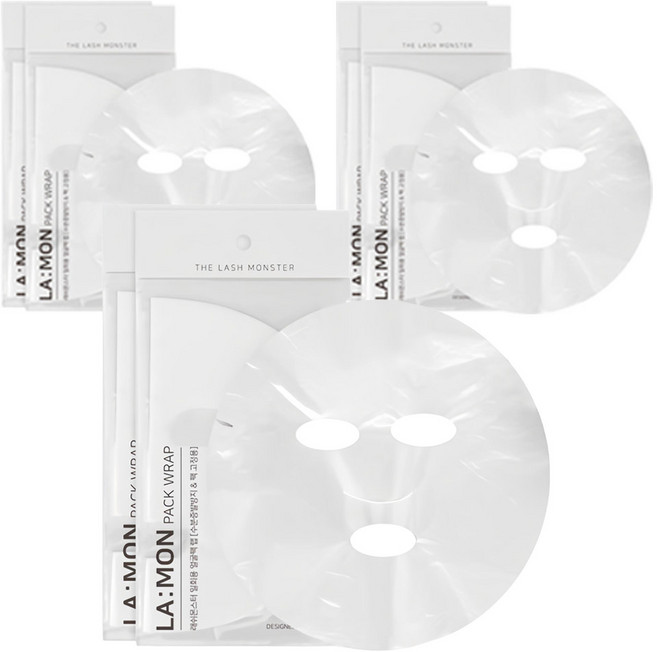 라몽 일회용 얼굴팩 랩 마스크, 100개입, 6개