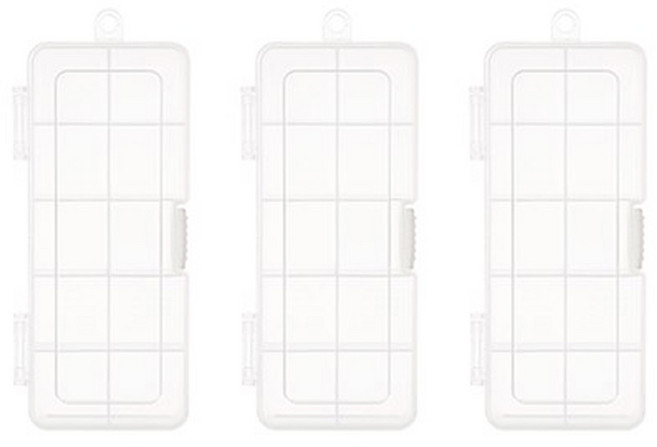 KEYWAY 聯府 C通通集合長型盒 中 203 x 85 x 31mm, 透明, 3個