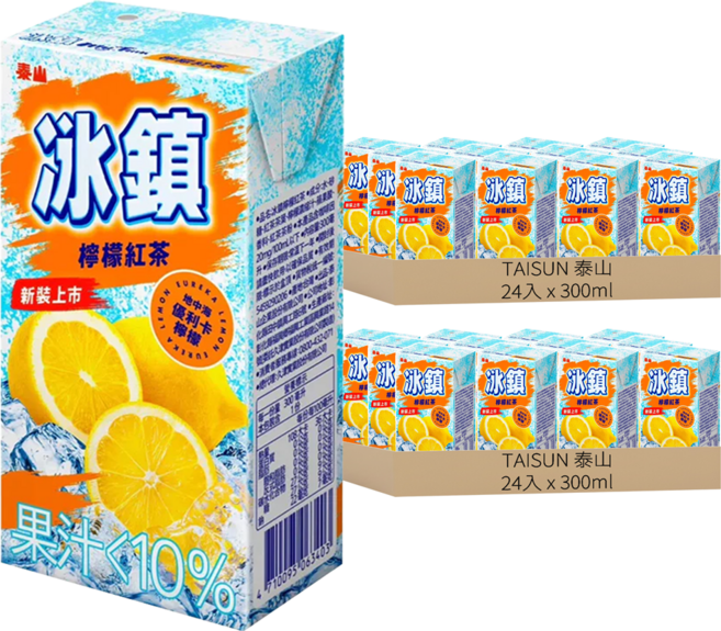 TAISUN 泰山 冰鎮檸檬紅茶, 300ml, 48入